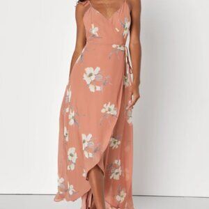 Lulus Floral High-Low Dress, Size XL - BRAND NEW, WITH TAGS